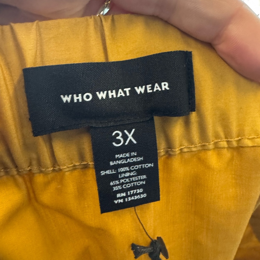 Who What Wear Mustard A-Line Skirt 3X - Picture 7 of 7